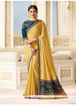 Embroidered Work Prachi Desai Classic Designer Saree