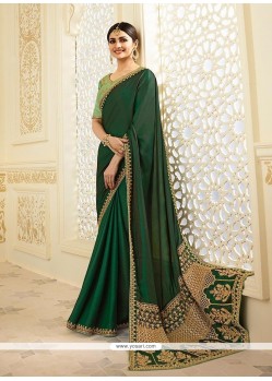 Prachi Desai Green Designer Saree