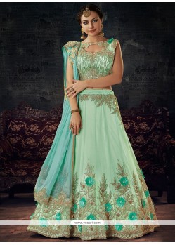 Net Lace Work Lehenga Choli