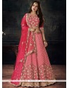 Resham Art Silk Lehenga Choli In Pink