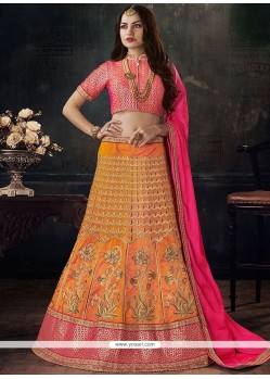 Art Silk Resham Work Lehenga Choli