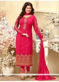 Ayesha Takia Hot Pink Churidar Designer Suit
