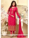 Ayesha Takia Hot Pink Churidar Designer Suit