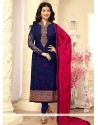 Ayesha Takia Embroidered Work Faux Georgette Churidar Designer Suit