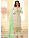 Ayesha Takia Green Churidar Designer Suit