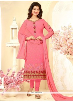 Ayesha Takia Pink Churidar Designer Suit