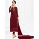 Faux Georgette Churidar Designer Suit