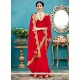 Embroidered Work Faux Georgette Classic Designer Saree