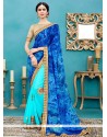 Designer Half N Half Saree For Festival