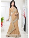 Faux Georgette Embroidered Work Classic Designer Saree