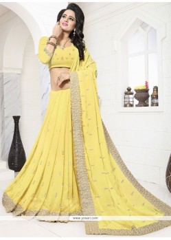 Resham Work Classic Designer Saree