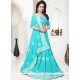 Embroidered Work Faux Georgette Classic Saree