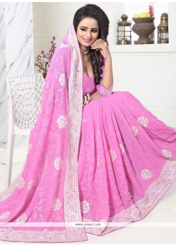 Resham Work Designer Saree