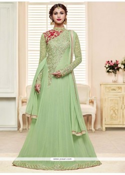 Faux Georgette Floor Length Anarkali Suit