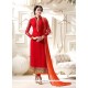 Embroidered Work Faux Georgette Designer Straight Suit