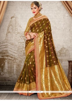 Art Silk Resham Work Traditional Saree