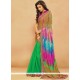 Multi Colour Faux Chiffon Classic Saree