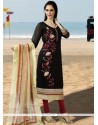 Chanderi Embroidered Work Readymade Suit