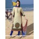 Embroidered Work Beige Cotton Readymade Suit