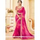 Hot Pink Shaded Saree