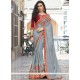 Grey Designer Saree