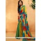 Multi Colour Print Work Printed Saree