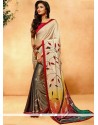 Multi Colour Print Work Printed Saree