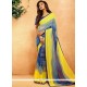 Crepe Jacquard Print Work Printed Saree