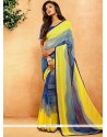 Crepe Jacquard Print Work Printed Saree