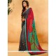 Crepe Jacquard Multi Colour Printed Saree