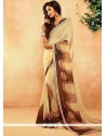 Crepe Jacquard Multi Colour Printed Saree