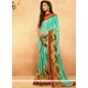 Crepe Jacquard Multi Colour Printed Saree