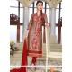 Embroidered Work Chanderi Readymade Suit