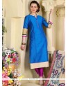 Chanderi Embroidered Work Readymade Suit