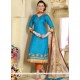 Embroidered Work Chanderi Readymade Suit