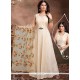 Cream Embroidered Work Readymade Anarkali Suit