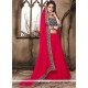 Crepe Jacquard Patch Border Work Saree