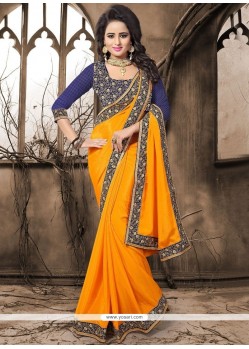 Embroidered Work Crepe Jacquard Saree