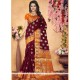 Art Silk Maroon Designer Traditional Saree