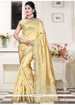 Embroidered Work Art Silk Designer Traditional Saree