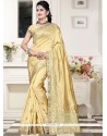 Embroidered Work Art Silk Designer Traditional Saree