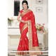 Art Silk Patch Border Work Traditional Saree