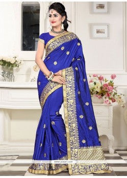 Patch Border Work Designer Traditional Saree