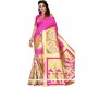 Hot Pink Weaving Work Traditional Designer Saree