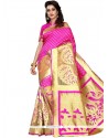 Hot Pink Weaving Work Traditional Designer Saree