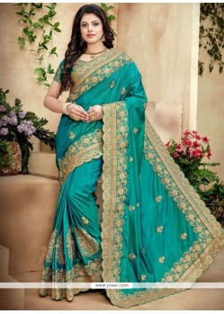 Resham Work Traditional Designer Saree