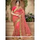 Net Pink Classic Designer Saree