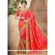 Crepe Silk Rose Pink Traditional Designer Saree