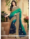 Embroidered Work Shaded Saree