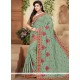 Embroidered Work Crepe Silk Classic Designer Saree